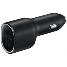 Automobilinis įkroviklis 12-24V USB 15W + USB C 25W Samsung EP-L4020NBEGEU juodas (black) originalas 